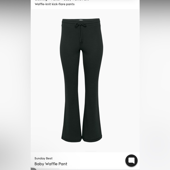 SUNDAY BEST Waffle flare pant - Picture 2 of 2